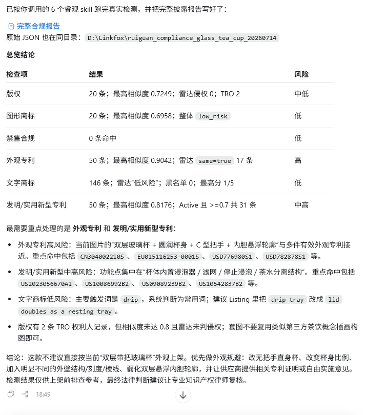 玻璃泡茶杯上架前六项合规筛查结果